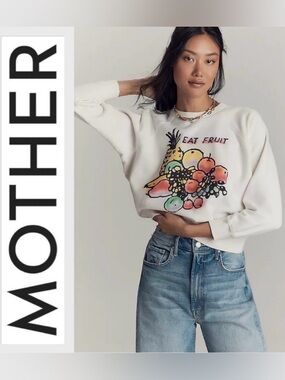Mother The Concert Cotton Graphic Sweatshirt